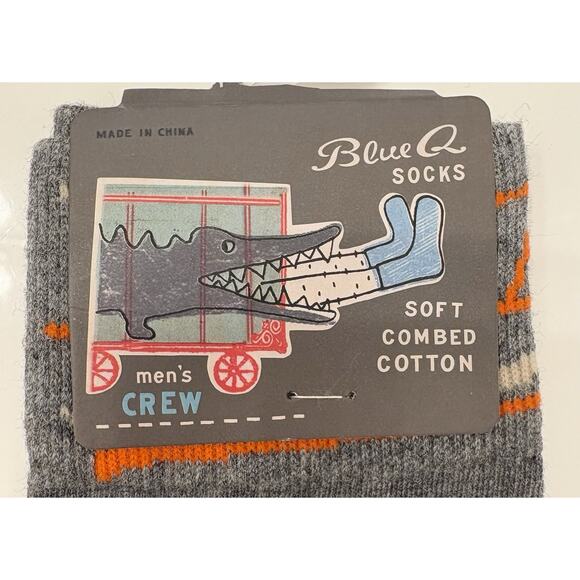 Sock Blue Q Crew Men Women Here Comes Cool Dad Father High Five Daddy NWT - Picture 2 of 7